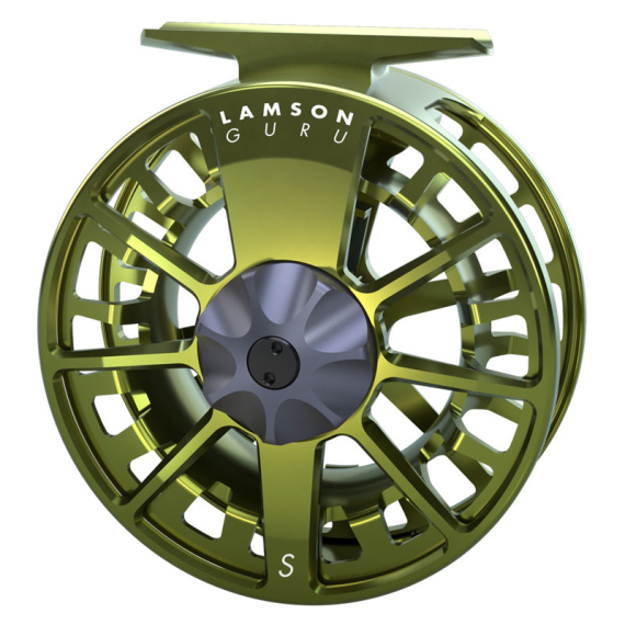 Lamson Guru S-Series Flugrulle Olive Green i gruppen Fiskerullar / Flugfiskerullar & Extraspolar / Flugrullar hos Fishline (GS-3PLUSREEL-OGr)