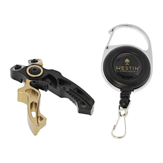 Westin Micro Line Cutter + Pin On Reel (Incl, Spare Blades) S 2,5\'\'/6,3cm Black Sand i gruppen Verktyg & Tillbehör / Tänger & Saxar / Linklippare & Saxar hos Fishline (H024-S-627)