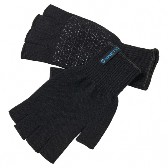 Kinetic Merino Wool Half Finger Glove Black, One Size i gruppen Kläder & Skor / Kläder / Handskar & Vantar hos Fishline (H207-007-OS)