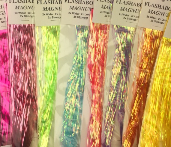 Flashabou Magnum Pearl Dyed - Pink i gruppen Krok & Småplock / Flugbindning / Flugbindningsmaterial / Flash & Syntetvingar hos Fishline (H3465)
