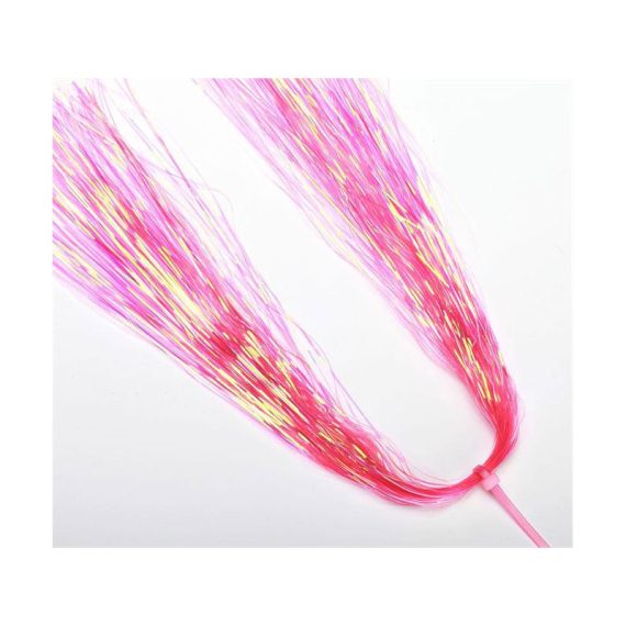 Flashabou Magnum Pearl Dyed - Pink i gruppen Krok & Småplock / Flugbindning / Flugbindningsmaterial / Flash & Syntetvingar hos Fishline (H3465)