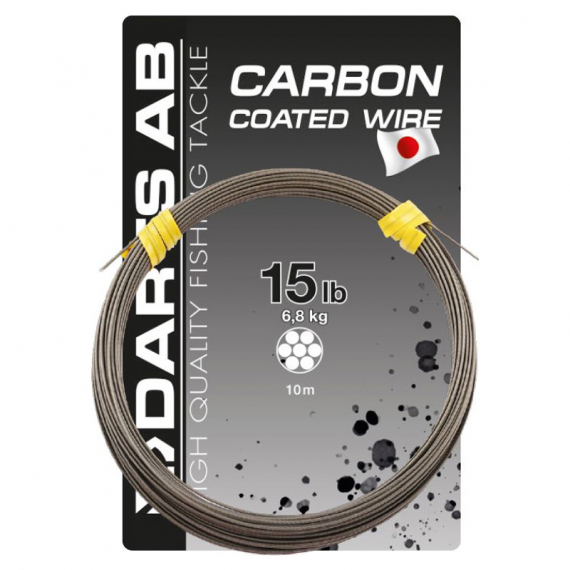 Darts Carbon Coated Wire i gruppen Krok & Småplock / Tafsar & Tafsmaterial / Tafsmaterial / Wire hos Fishline (H511-60r)