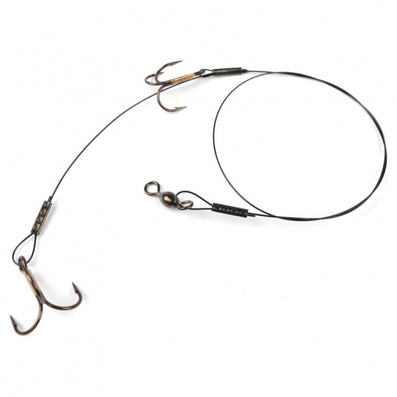 Wire med Trekrok i gruppen Krok & Småplock / Färdiga Riggar / Färdiga Predatortackel hos Fishline (H590-20r)