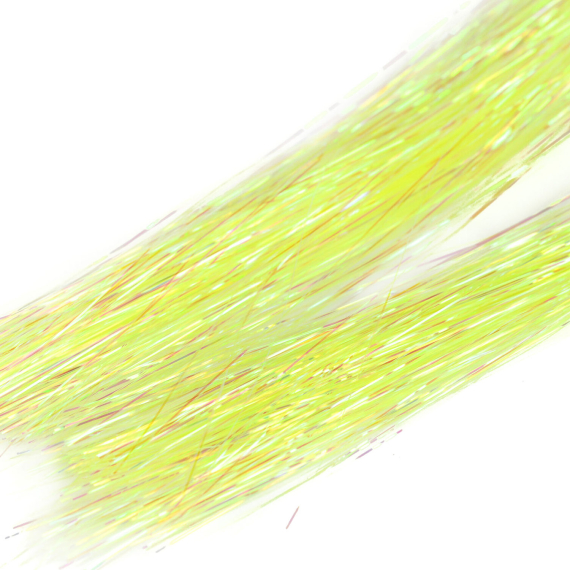 Flashabou Pearl Dyed - Fluo yellow i gruppen Krok & Småplock / Flugbindning / Flugbindningsmaterial / Flash & Syntetvingar hos Fishline (H6961)