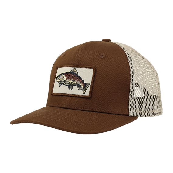 Hurricane Brown Trout Patch Trucker Hat i gruppen Kläder & Skor / Kepsar & Huvudbonader / Kepsar / Truckerkepsar hos Fishline (HAT01)