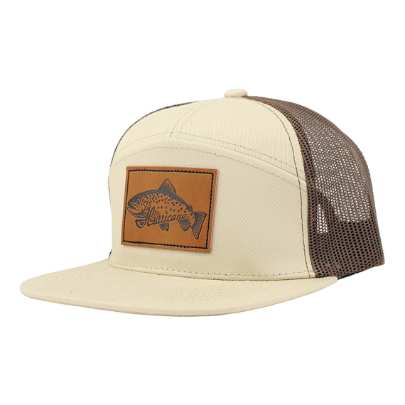 Hurricane Leather Patch Trout 7-panel Trucker Hat i gruppen Kläder & Skor / Kepsar & Huvudbonader / Kepsar / Truckerkepsar hos Fishline (HAT04)
