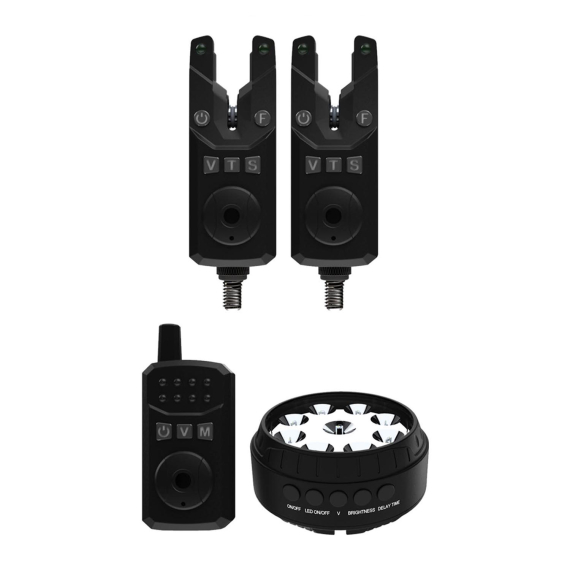 Sonik SKS2 Alarm Set 2+1 + Bivvy Lamp i gruppen Verktyg & Tillbehör / Nappalarm & Indikatorer / Nappalarm hos Fishline (HC0082)