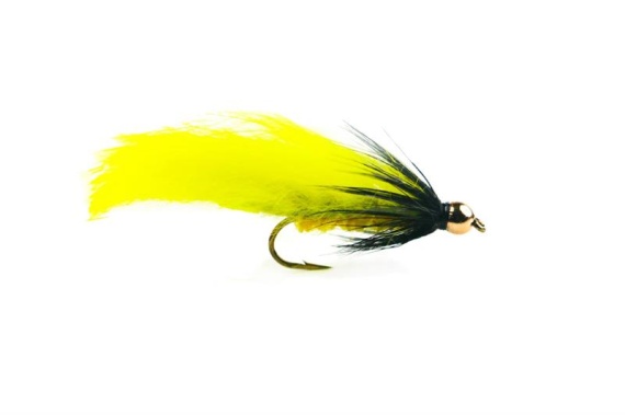 Zonker Yellow/Black Streamer size 8 i gruppen Fiskedrag / Flugor / Streamers hos Fishline (HF0213-8)
