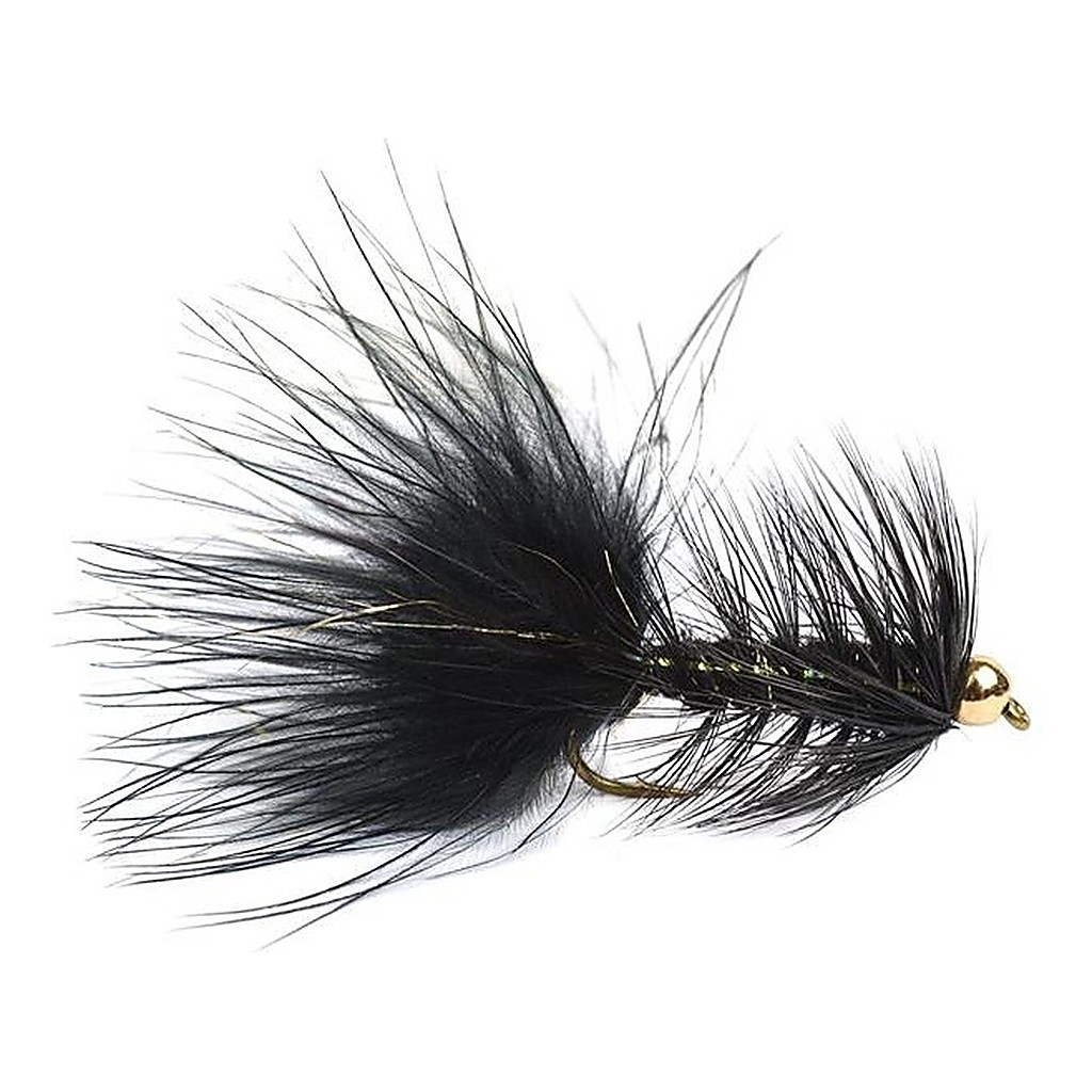 Wolly Bugger Gold Head Svart size 8 i gruppen Fiskedrag / Flugor / Streamers hos Fishline (HF1230-8)