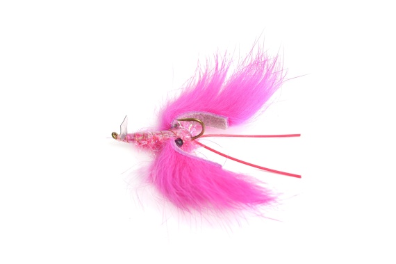 Crayfish Zonker Fluo Pink size #6 i gruppen Fiskedrag / Flugor / Streamers hos Fishline (HF9042)
