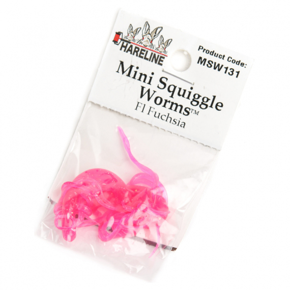 Mini Squiggle Worms #131 Fl Fuchsia i gruppen Krok & Småplock / Flugbindning / Flugbindningsmaterial / Övriga Syntetmaterial hos Fishline (HL-MSW131)