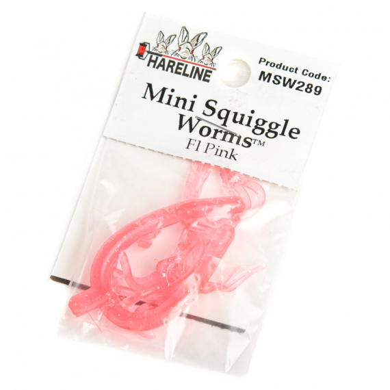 Mini Squiggle Worms #289 Fl Pink i gruppen Krok & Småplock / Flugbindning / Flugbindningsmaterial / Övriga Syntetmaterial hos Fishline (HL-MSW289)