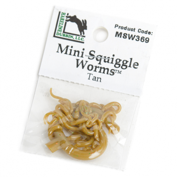 Mini Squiggle Worms #369 Tan i gruppen Krok & Småplock / Flugbindning / Flugbindningsmaterial / Övriga Syntetmaterial hos Fishline (HL-MSW369)