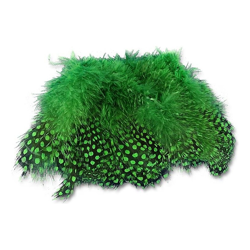 Strung Guinea Feathers Green Highlander # 184 i gruppen Krok & Småplock / Flugbindning / Flugbindningsmaterial / Fjädrar & Nackar / Övriga Fjädrar hos Fishline (HL-SGF184)