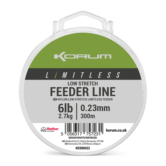 Korum Limitless Low Stretch Feeder Line i gruppen Fiskelinor / Specimenlinor hos Fishline (K0390022r)