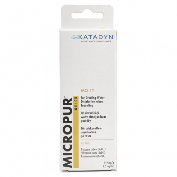 Katadyn Micropur Quick MT1T Rengöringstabletter - 70st i gruppen Outdoor / Övrig Friluftsutrustning / Hygien & Hälsa hos Fishline (KA8019951)