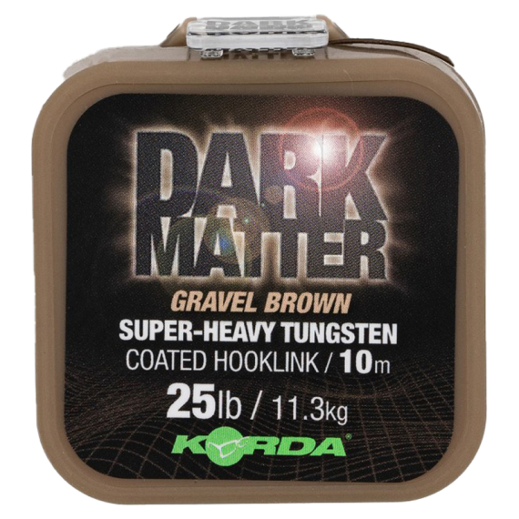 Korda Dark Matter Tungsten Coated Braid Brown 10m i gruppen Krok & Småplock / Tafsar & Tafsmaterial / Tafsmaterial / Tafsmaterial Braid hos Fishline (KDMCG18r)