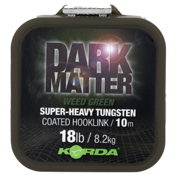 Korda Dark Matter Tungsten Coated Braid Green 10m i gruppen Krok & Småplock / Tafsar & Tafsmaterial / Tafsmaterial / Tafsmaterial Braid hos Fishline (KDMCW18r)