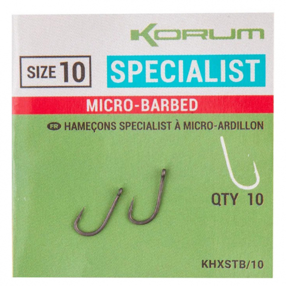 Korum XPERT Specialist Micro Barbed Hooks i gruppen Krok & Småplock / Krok / Specimenkrok hos Fishline (KHXSTB-06r)