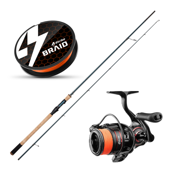 Kinetic Target & 4Strike Vortex Seatrout Spinning Combo i gruppen Fiskeset / Haspelset / Haspelset Havsöring hos Fishline (KINETICVORTEXSEATROUTSET)