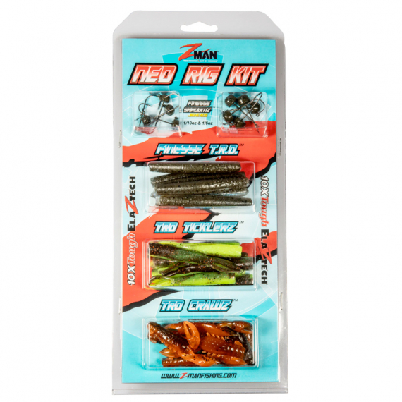 Z-Man Ned Rig Kit - Hot Colors i gruppen Fiskedrag / Betespaket / Betespaket Abborre hos Fishline (KIT-NED-HOT)