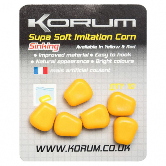 Korum Supa Soft Imitation Corn i gruppen Fiskedrag / Boilies, Krokbeten & Mäsk / Plastbeten hos Fishline (KSSICS-Yr)