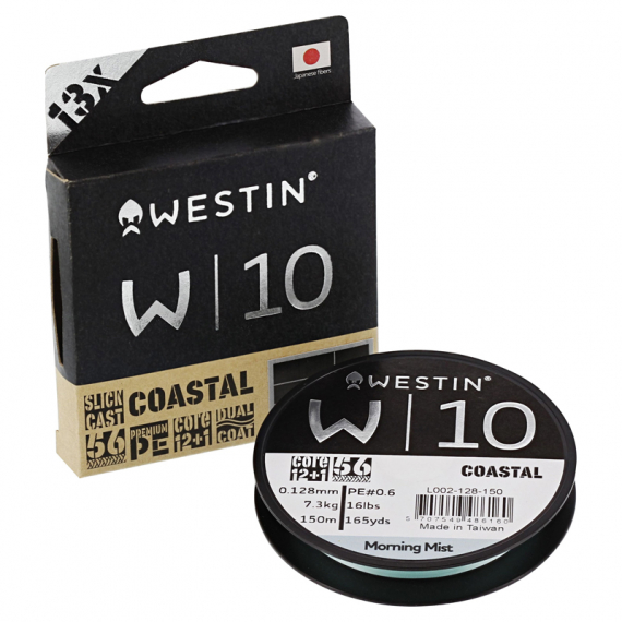 Westin W10 13 Braid Coastal Morning Mist i gruppen Fiskelinor / Flätlinor & Superlinor hos Fishline (L002-080-150r)