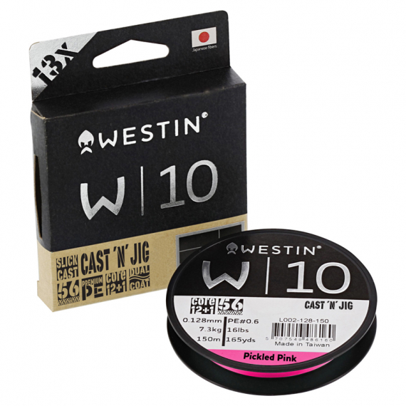 Westin W10 13-Braid Cast \'N\' Jig 110m Pickled Pink i gruppen Fiskemetoder / Spinnfiske hos Fishline (L004-080-110r)