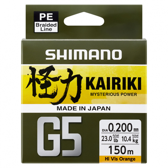 Shimano Line Kairiki G5 150m i gruppen Fiskelinor / Flätlinor & Superlinor hos Fishline (LDM51UE130150Hr)