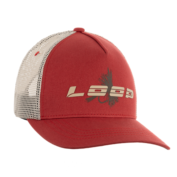 Loop Fly Trucker Cap - Burnt Russet i gruppen Kläder & Skor / Kepsar & Huvudbonader / Kepsar hos Fishline (LFTC01-201)