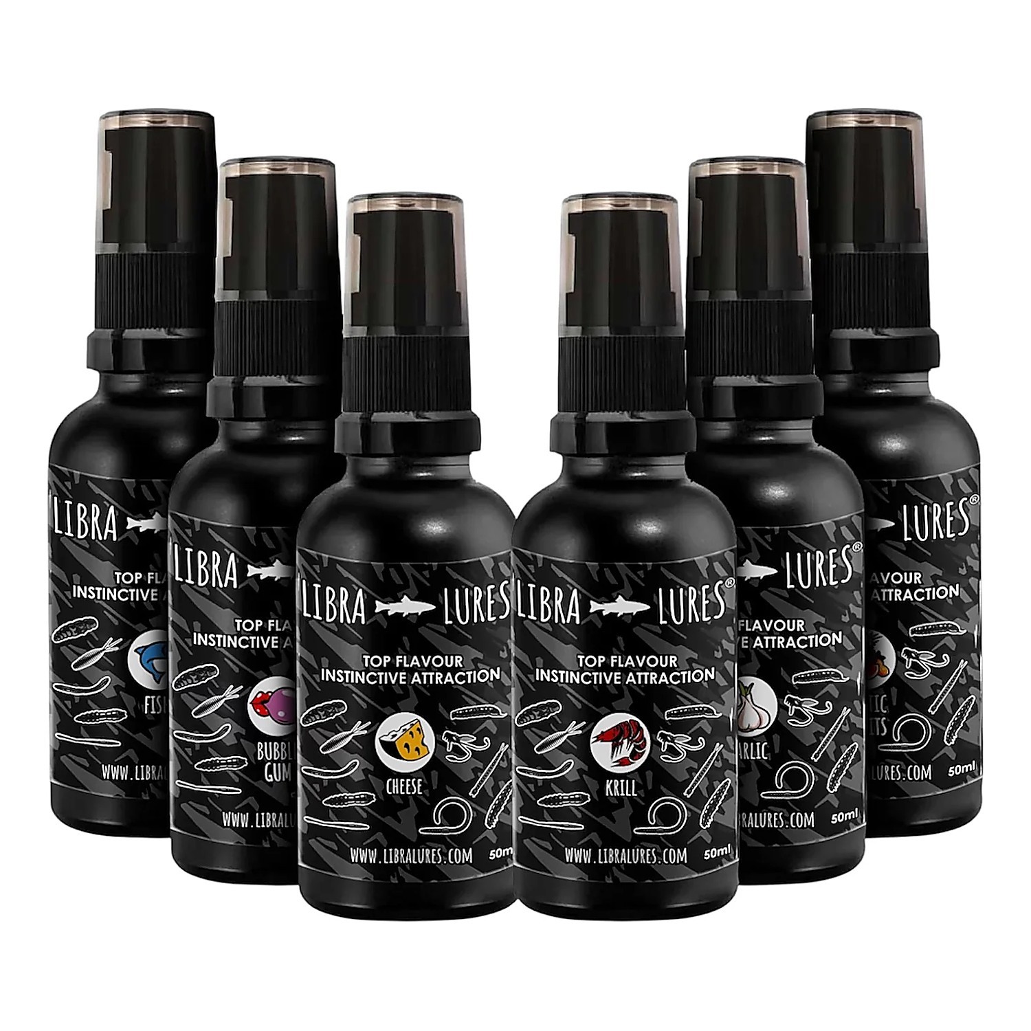 Libra Lures Aroma Spray 50ml i gruppen Verktyg & Tillbehör / Doftsprayer & Attractors hos Fishline (LL-AROMA50-CHr)