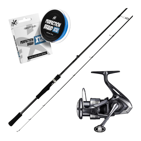 Lunker Stick Moving Bait Special & Miravel Combo 6\'9\'\' 6-23g i gruppen Fiskeset / Haspelset / Haspelset Abborre hos Fishline (LUNKERSTICKMIRAVEL26SET)