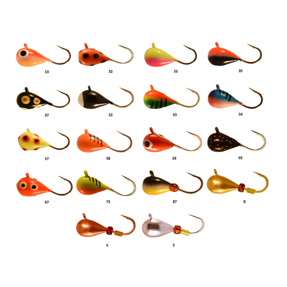 FIBE Mormyska M11 i gruppen Fiskedrag / Pimpelbeten / Mormyskor hos Fishline (M11-40-13r)