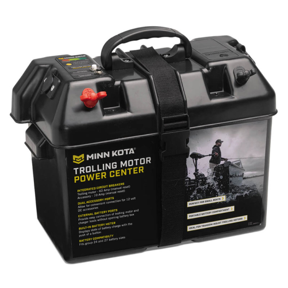 Minn Kota batterilåda med 60A automatsäkring i gruppen Marinelektronik & Båt / Marinbatterier & Laddare / Batterilådor hos Fishline (M1820175)