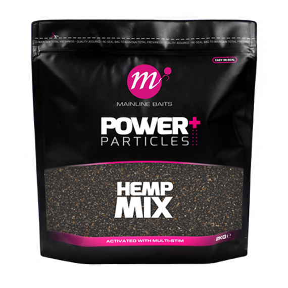 Mainline Power+ Hemp Mix 2kg i gruppen Fiskedrag / Boilies, Krokbeten & Mäsk / Partiklar hos Fishline (M37023)