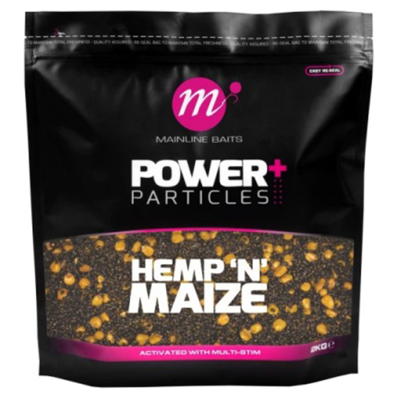 Mainline Power+ Hemp & Maize - 2kg i gruppen Fiskedrag / Boilies, Krokbeten & Mäsk / Partiklar hos Fishline (M37024)