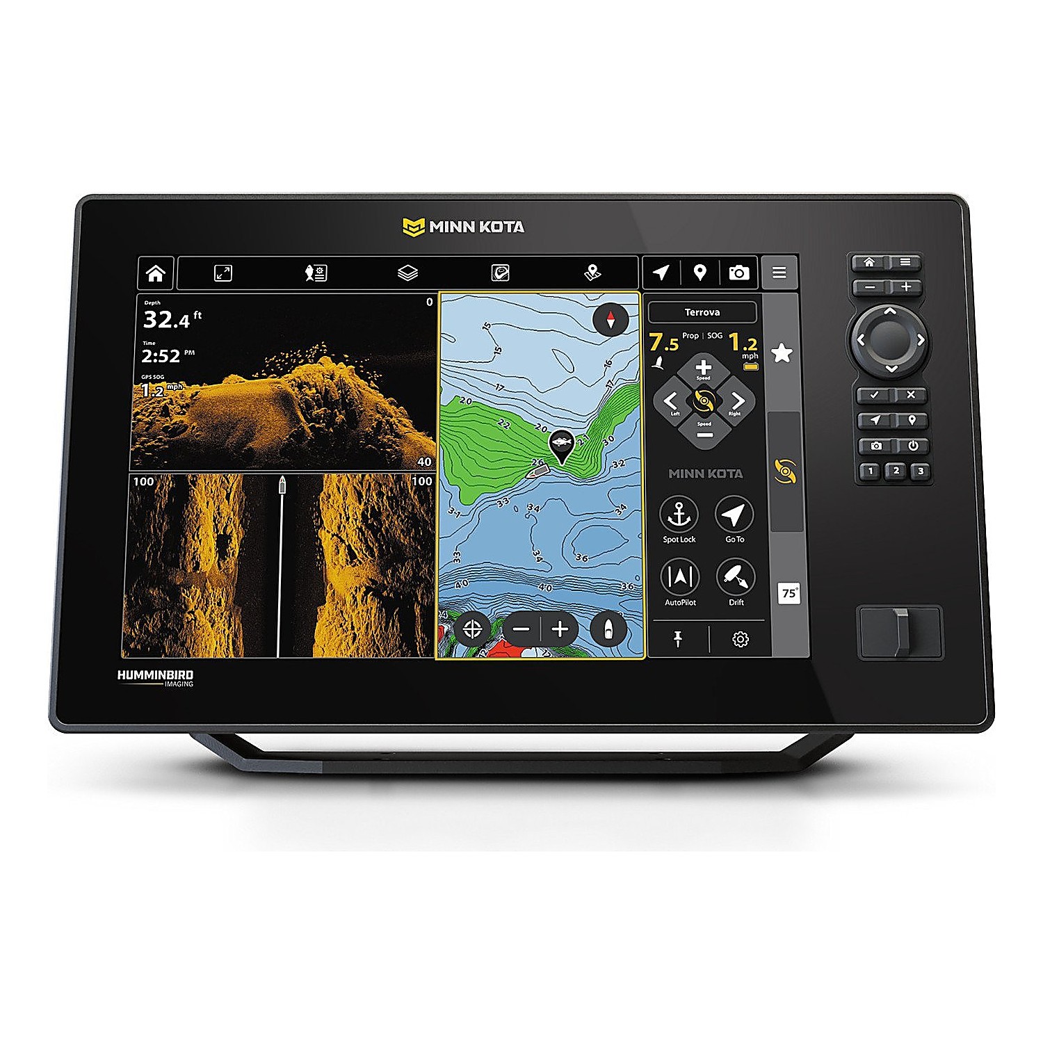 Minn Kota X12 i gruppen Marinelektronik & Båt / Ekolod & Plotter / Komboenhet Ekolod & Plotter hos Fishline (M412390-1r)