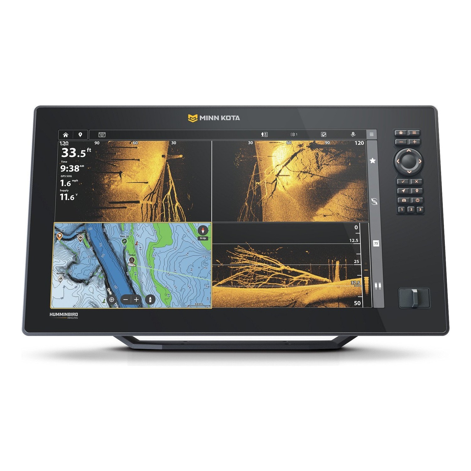 Minn Kota X16 i gruppen Marinelektronik & Båt / Ekolod & Plotter / Komboenhet Ekolod & Plotter hos Fishline (M412400-1r)