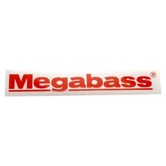 Megabass Sticker Megabass 20cm - Red i gruppen Övrigt / Klistermärken & Dekaler hos Fishline (MB-00000011048r)