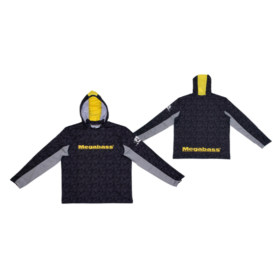 Megabass Game Hoodie Black i gruppen Kläder & Skor / Kläder / Tröjor / Långärmade T-shirts hos Fishline (MB497216r)
