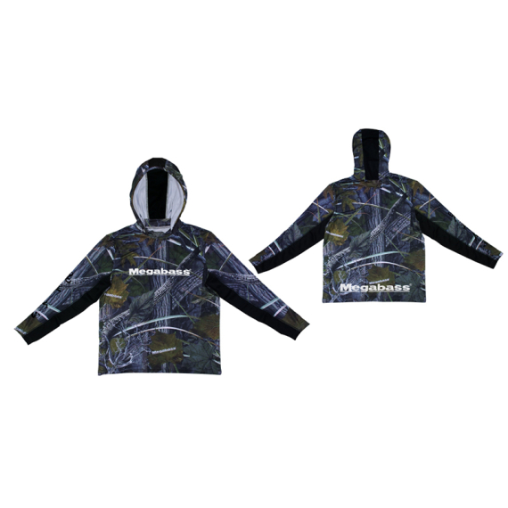 Megabass Game Hoodie Real Camo i gruppen Kläder & Skor / Kläder / Tröjor / Hoodies hos Fishline (MB497353r)