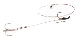 Wiggler Predator mete tafs wire inkl. gamakatsu krok i gruppen Krok & Småplock / Färdiga Riggar / Färdiga Predatortackel hos Fishline (MH304r)
