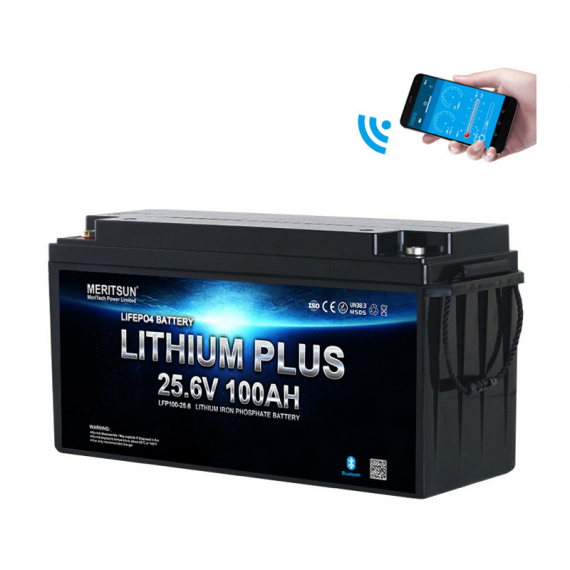 Meritsun Litiumbatteri 24V 100Ah BT i gruppen Marinelektronik & Båt / Marinbatterier & Laddare / Marinbatterier / Litiumbatterier hos Fishline (MS256V100BT)