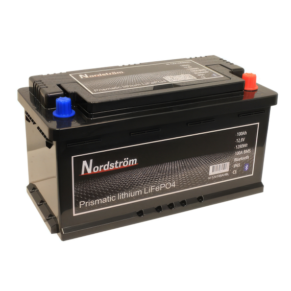 Nordström Lithium 12v Batteri 100 Ah BT L5 i gruppen Marinelektronik & Båt / Marinbatterier & Laddare / Marinbatterier / Litiumbatterier hos Fishline (N-12V100AHBL)