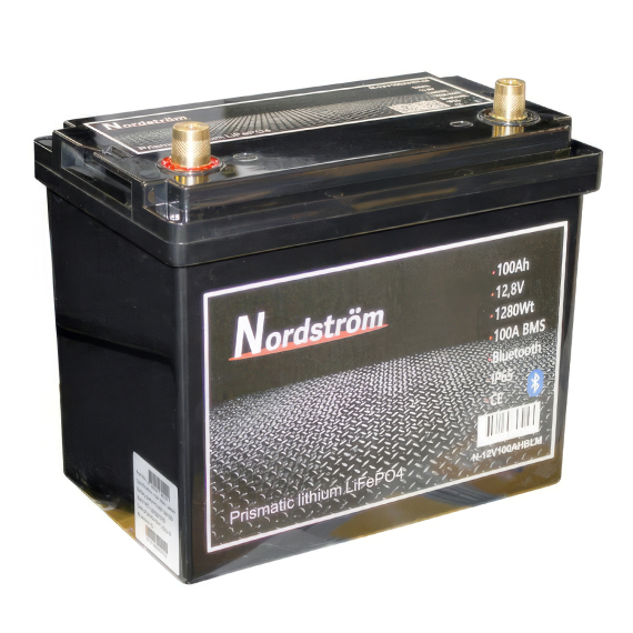 Nordström Lithium 12v Batteri 100 Ah Marine BT i gruppen Marinelektronik & Båt / Marinbatterier & Laddare / Marinbatterier / Litiumbatterier hos Fishline (N-12V100AHBLM)