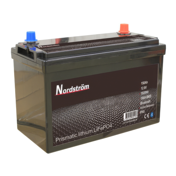 Nordström Lithium 12v Batteri 150 Ah BT i gruppen Marinelektronik & Båt / Marinbatterier & Laddare / Marinbatterier / Litiumbatterier hos Fishline (N-12V150AHBLM)