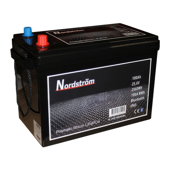 Nordström Lithium 24v Batteri 100 Ah BT i gruppen Marinelektronik & Båt / Marinbatterier & Laddare / Marinbatterier / Litiumbatterier hos Fishline (N-24V100AHBL)