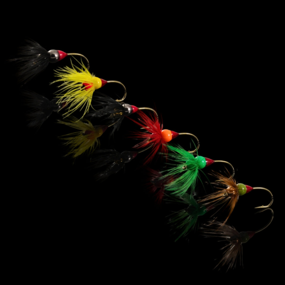 Norolan Nordborn Ice Fly Jig - Complete Color Set (6-pack) i gruppen Fiskedrag / Pimpelbeten hos Fishline (NB-IF)