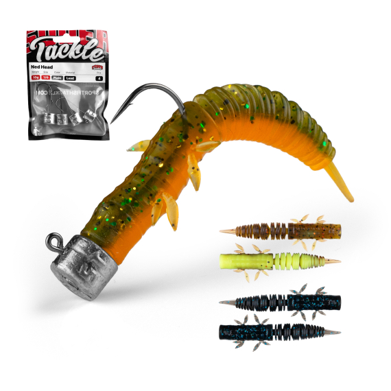 Scout Ned Creep Jigging Set i gruppen Fiskedrag / Betespaket / Betespaket Abborre hos Fishline (NEDCREEPSET)