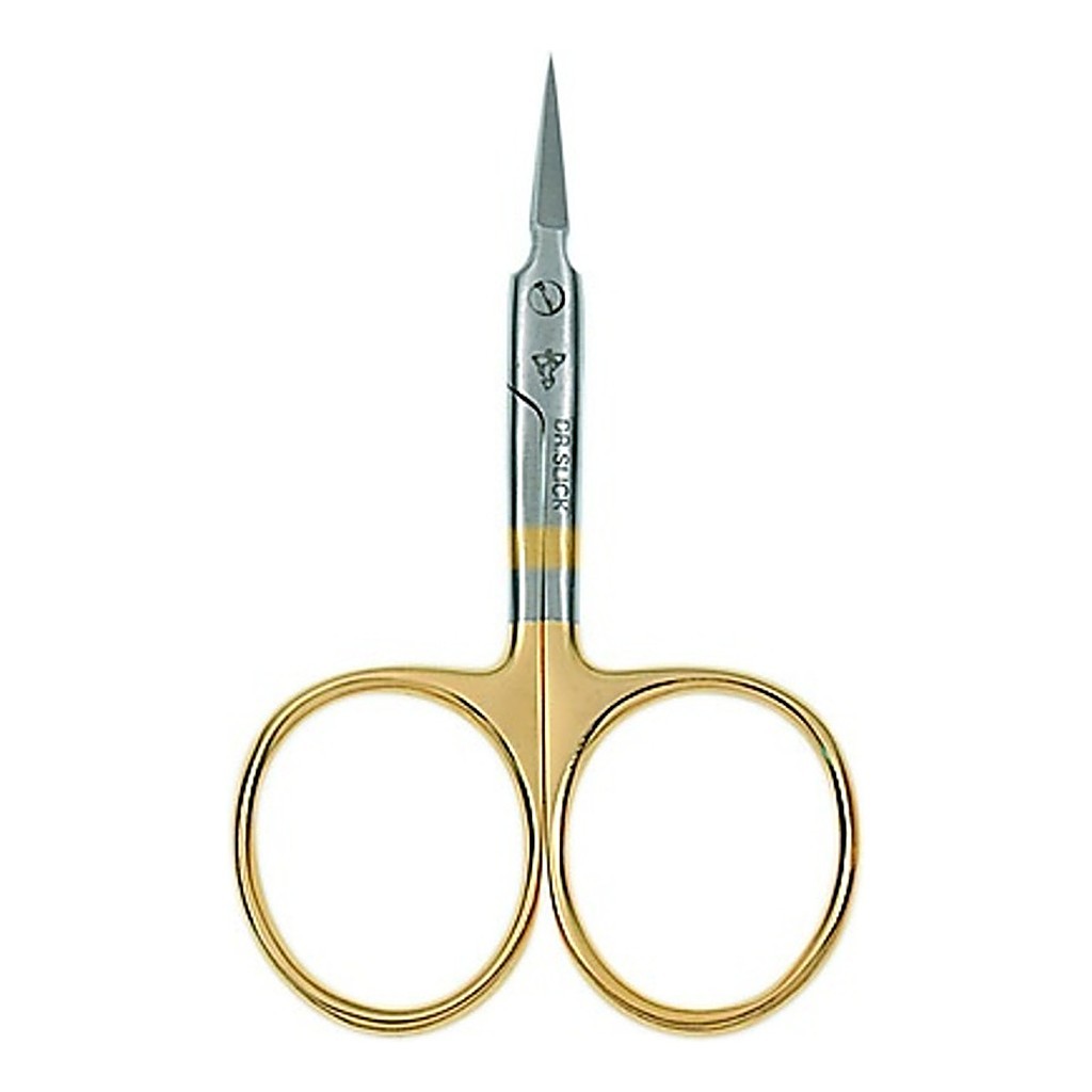 Dr Slick Arrow Scissor 3 1/2\'\' Gold Loops Straight i gruppen Verktyg & Tillbehör / Tänger & Saxar / Linklippare & Saxar hos Fishline (NFD618-SA35G)